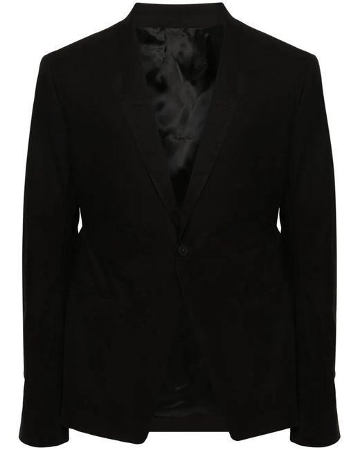 Rick Owens Black Lido Poplin Blazer for men