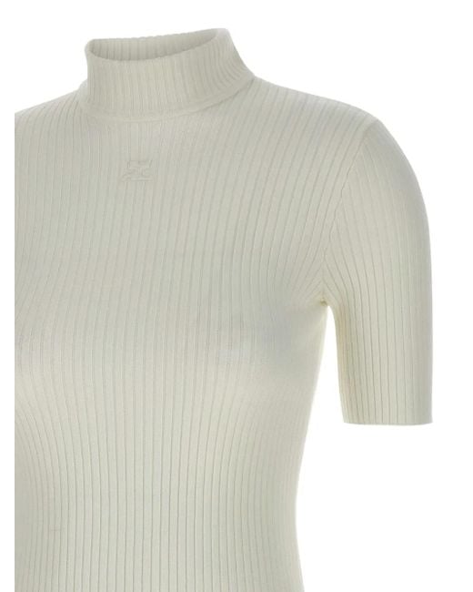 Courreges Reedition ロゴ トップ White