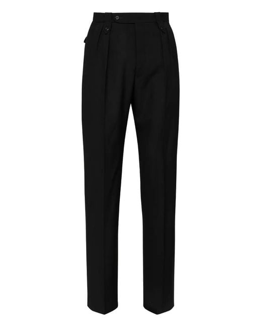 Maison Margiela Black Buttoned Trousers