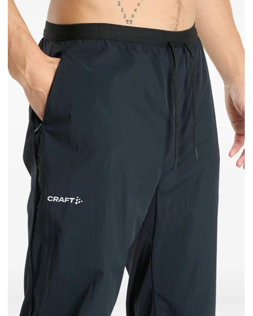 C.r.a.f.t Blue Zip Detail Light Trousers for men