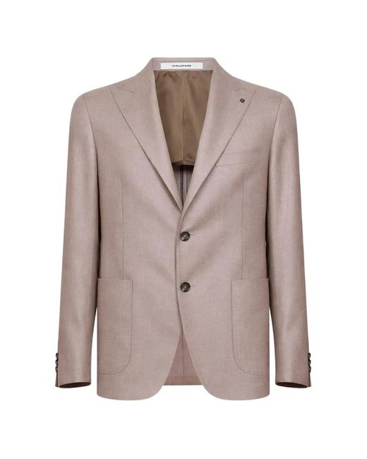 Tagliatore Natural Two-Button Peak Lapel Blazer for men