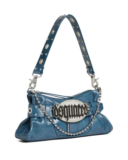 DSquared² Blue Gothic Shoulder Bag