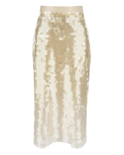 Lorena Antoniazzi Natural Midirock Mit Pailletten