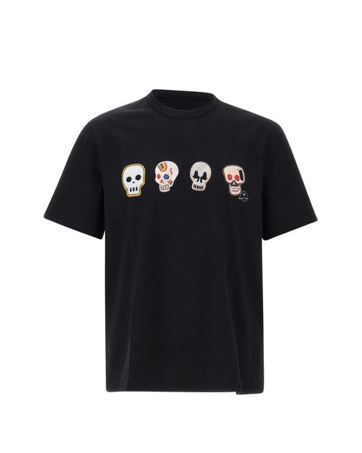 Paul Smith Black Skulls T-Shirt for men