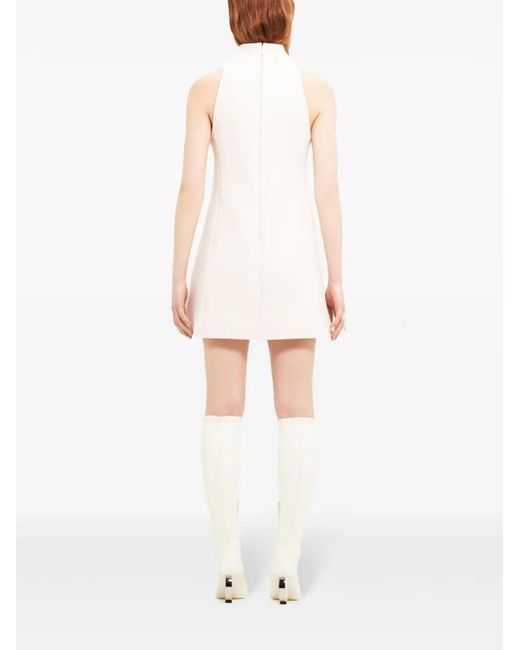 Courreges Natural Cut-Out Sleeveless Minidress