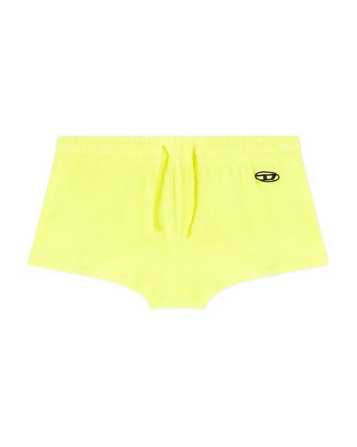 DIESEL Yellow Vanessa-D-Pop Drawstring Shorts