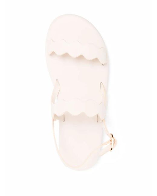 Ancient Greek Sandals Multicolor Afros Scalloped-Strap Sandals