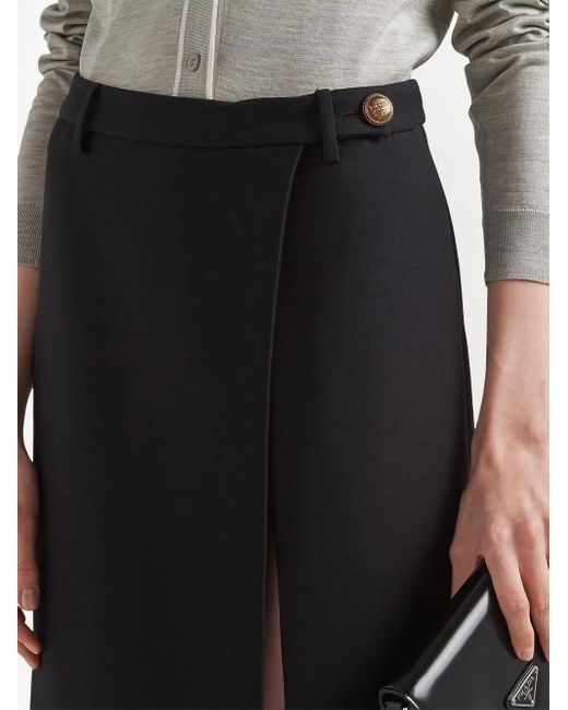 Prada Midi-Rok in het Black