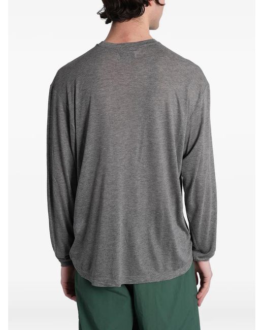 Paura Gray Long-Sleeve T-Shirt for men