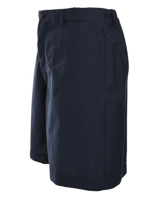 Slowear Blue Straight Shorts for men