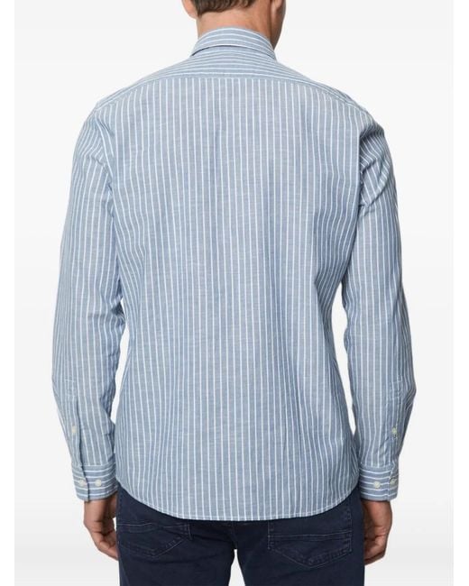 Marc O' Polo Blue Striped Button-Up Shirt for men