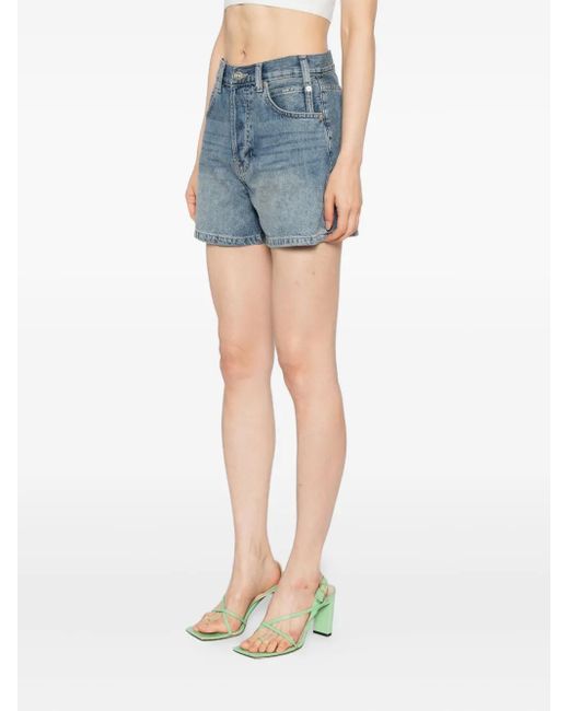 Free People Blue Now Or Never Denim Shorts