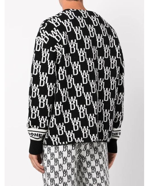 we11done Vest Met Monogram in het Black