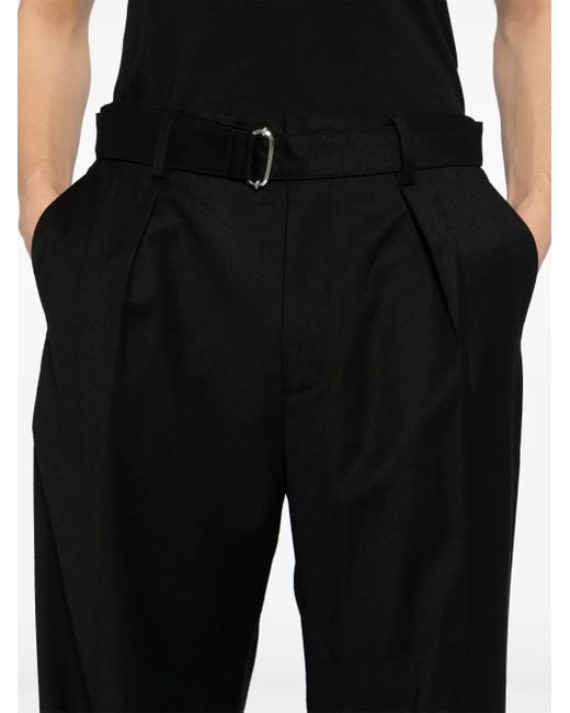 Attachment Black Straight-Leg Trousers for men
