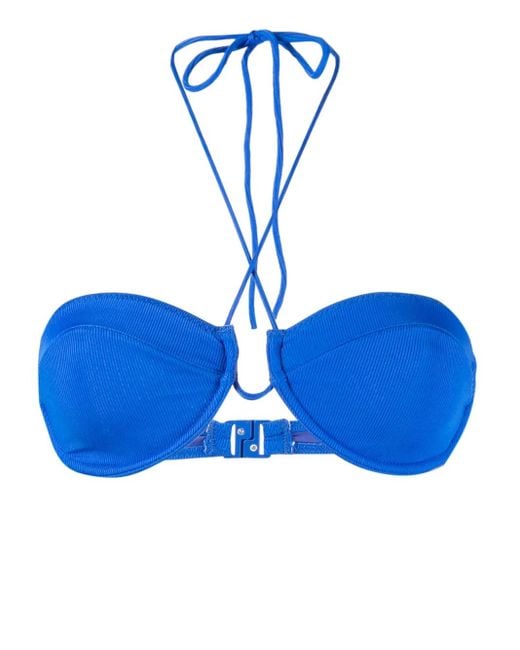 Solid & Striped Blue Adriana Bikini Top