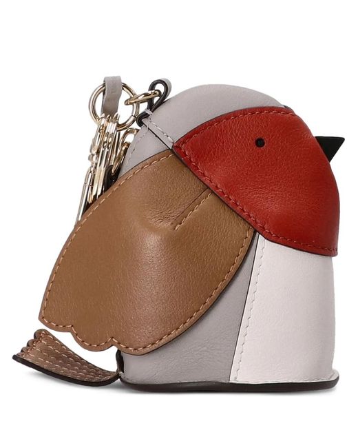 Mulberry White Bird-Shaped Keyring