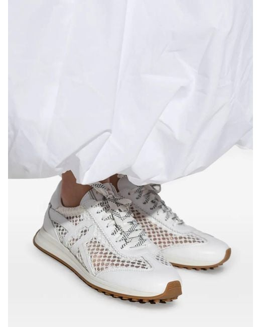 Furla White "Retro" Sports Shoes