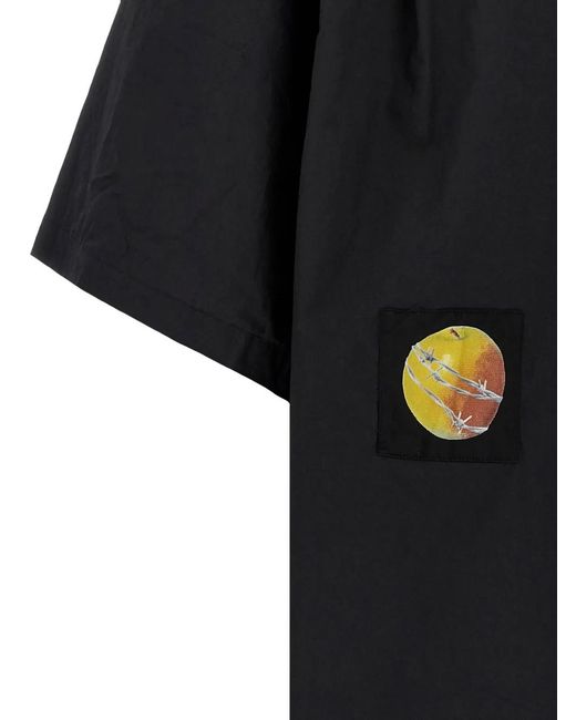 Undercover Black Patch-Embellished Shirt for men