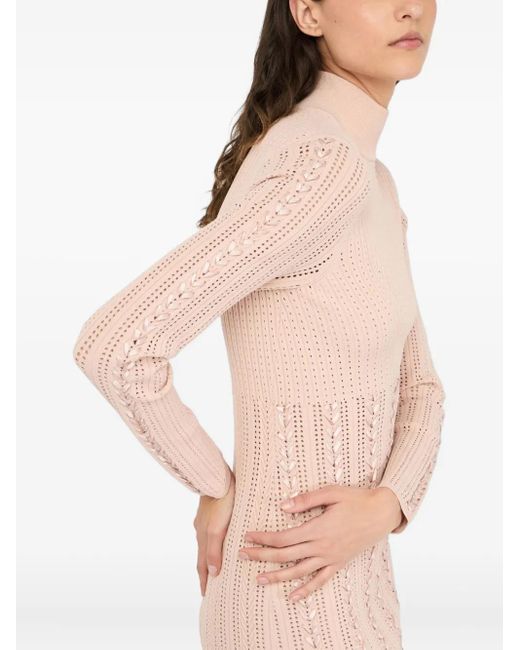 Robe Courte À Col Roulé Liu Jo en coloris Natural