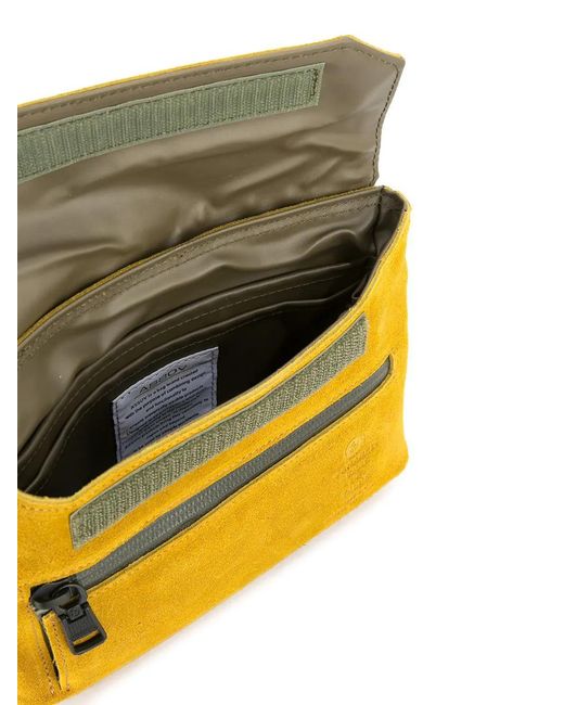 As2ov Yellow Flap Shoulder Bag for men