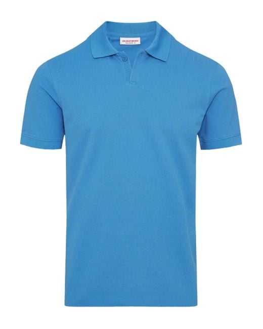 Orlebar Brown Bruno Poloshirt in het Blue voor heren