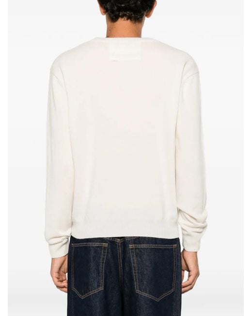 Extreme Cashmere White Nº 492 Ben V-Neck Sweater