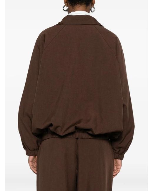 Frankie Shop Jack Met Elastische Manchetten En Rits in het Brown