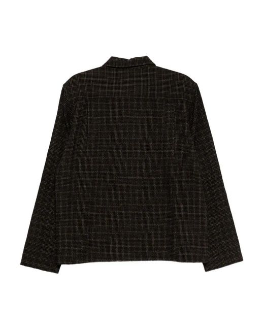 Universal Works Black Cedar Checked Jacket for men