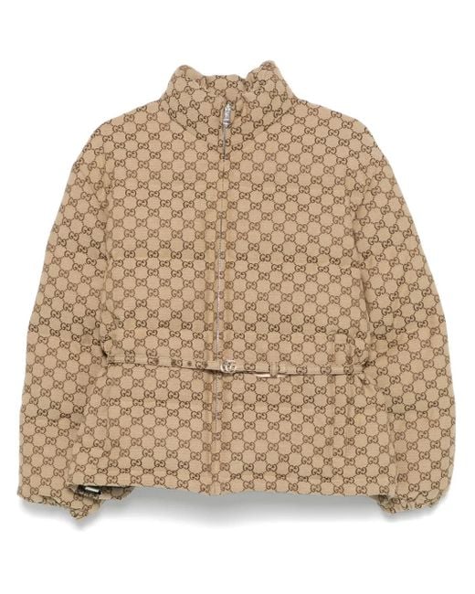 Gucci Natural Gg Canvas Jacket