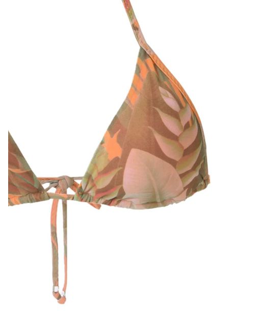 Amir Slama Multicolor Printed Triangle Bikini Set