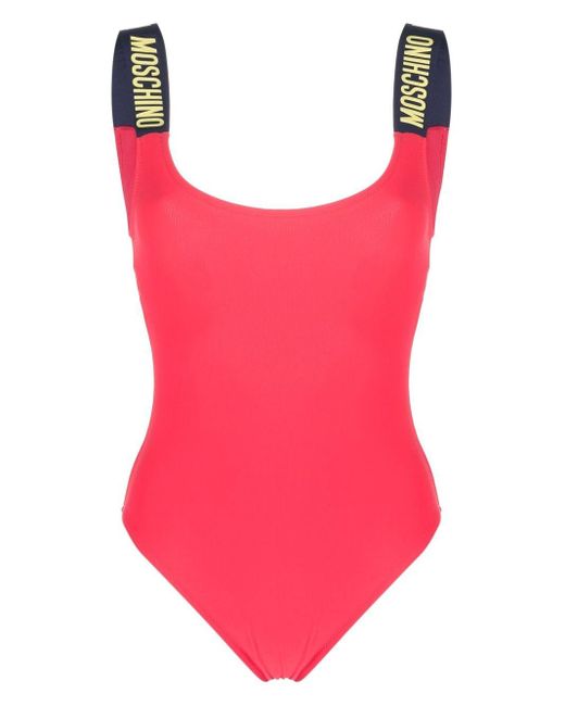 Moschino Rückenfreier Badeanzug in Pink | Lyst AT