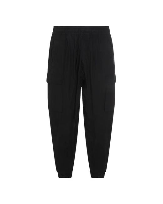 Thom Krom Black Cargo Trousers for men