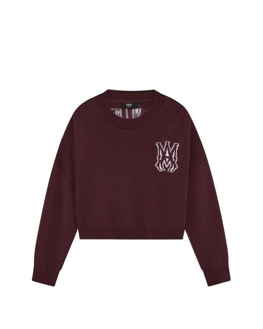 Amiri Purple Ma Crew Sweater