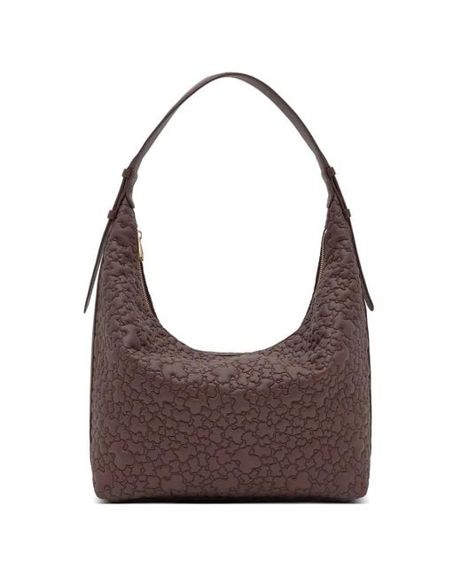 Tous Brown Puffy Bear Shoulder Bag