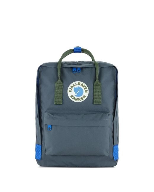 Fjallraven Blue Sac À Dos Kånken Koncept À Patch Logo