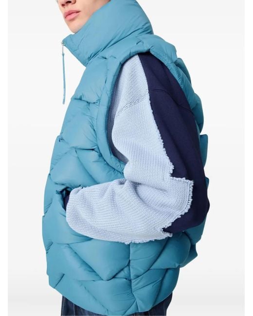 Axel Arigato Blue Quilted Gilet for men