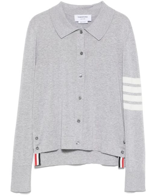 Thom Browne Gray 4Bar Cotton Shirt