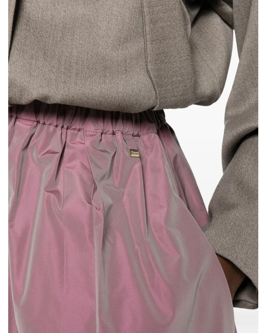 Herno Purple Ruffled Maxi Skirt