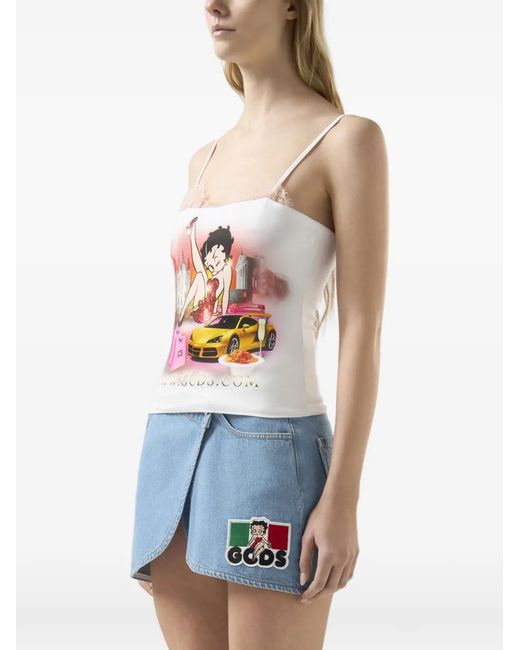 Gcds White Betty Boop Top