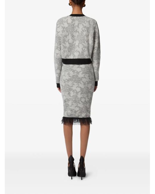 Nina Ricci レースジャカード プルオーバー Gray
