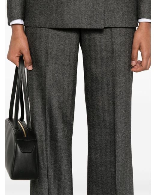 Tagliatore Gray Herringbone Suit