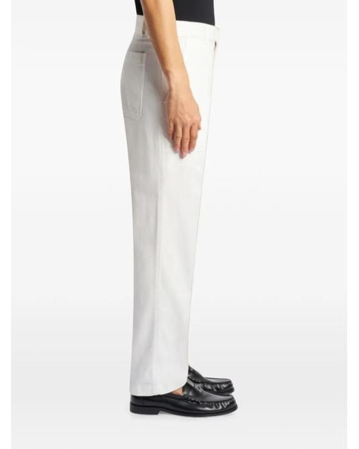 PT Torino White Patch-Pocket Jeans for men