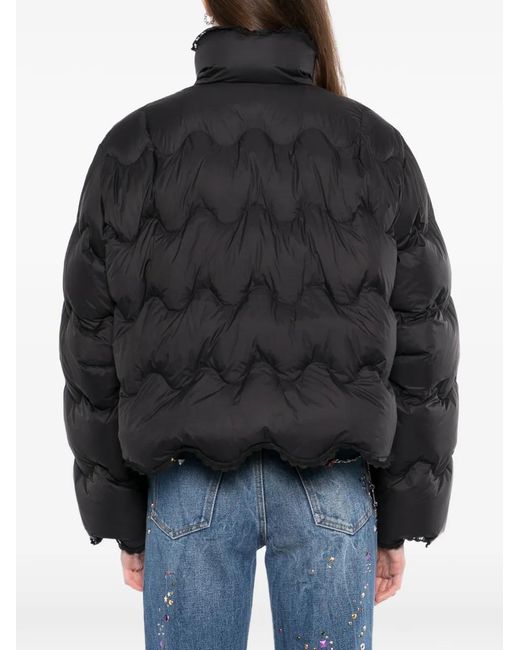 JNBY Black Wave-Quilted Jacket