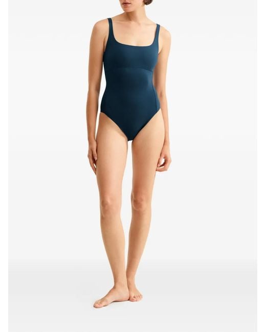 Eres Blue Arnaque Square-Neck Swimsuit