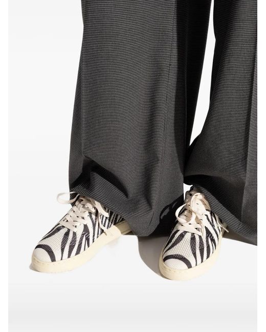 Autry White Zebra-Print Sneakers