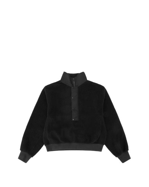 Entire studios Black Fleece-Texture Panelled Sweater