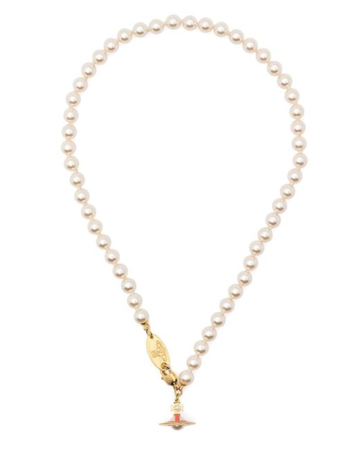 ネックレス・ペンダント Vivienne Westwood Simonetta Brass Pearl Necklace Vivienne Westwood -tone Simonetta Pearl Necklace - Women's
