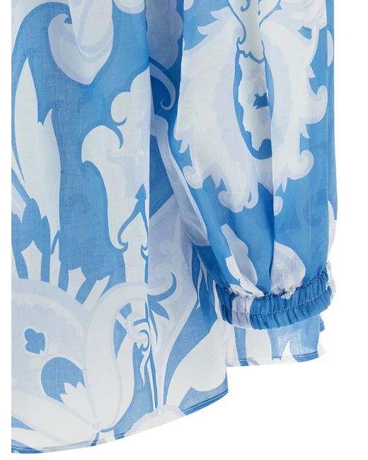 Etro Blue Stylish Top For Any Occasion