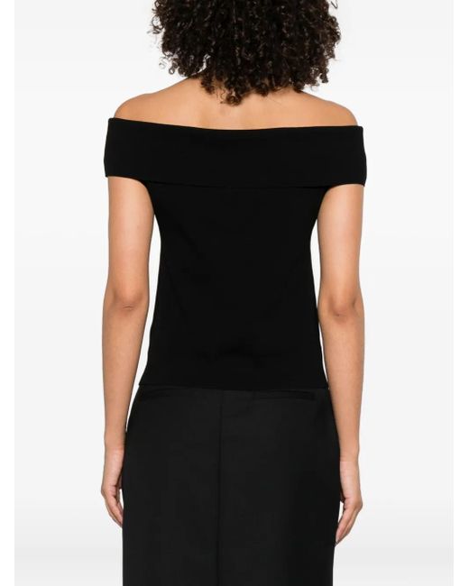 Anine Bing Black Schulterfreies Oberteil