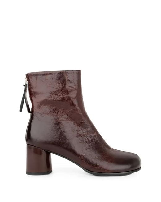 Linda Baumann Brown Leather Ankle Boots